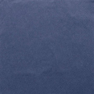 Serviette 39x39 - Ouate - Bleu marine