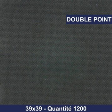 Serviette noire - Double point