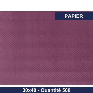 Set de table 30x40 - Papier - Aubergine