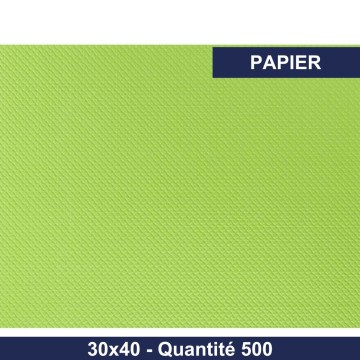 Set de table - 30x40 -Papier - Pistache