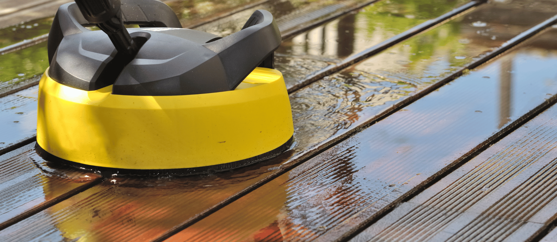 Karcher sur terrasse en bois